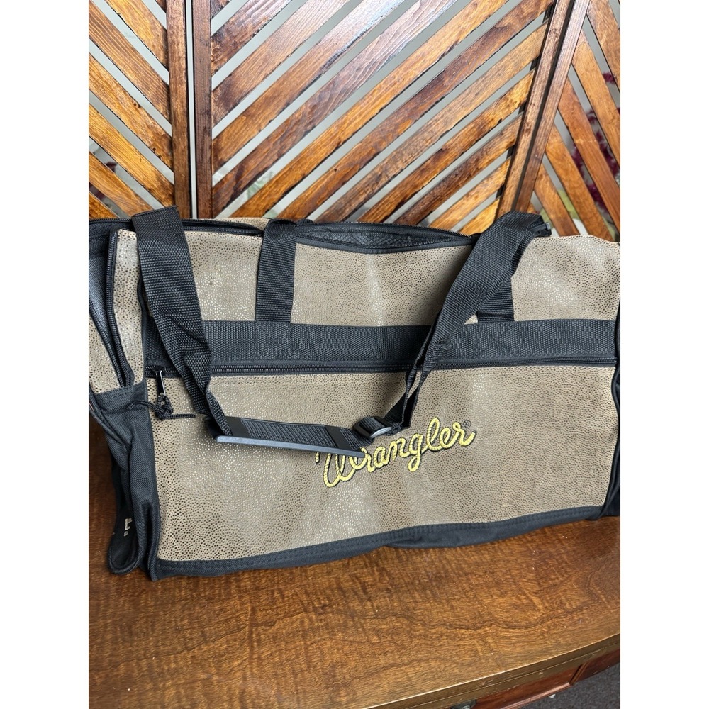 Wrangler Texas Stampede Duffle Bag Travel Rodeo Rare - Picture 4 of 8
